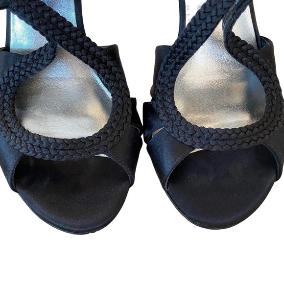 Stuart Weitzman Womens Sweepstake Braided Satin High Heels Made In Spain - Picture 4 of 11